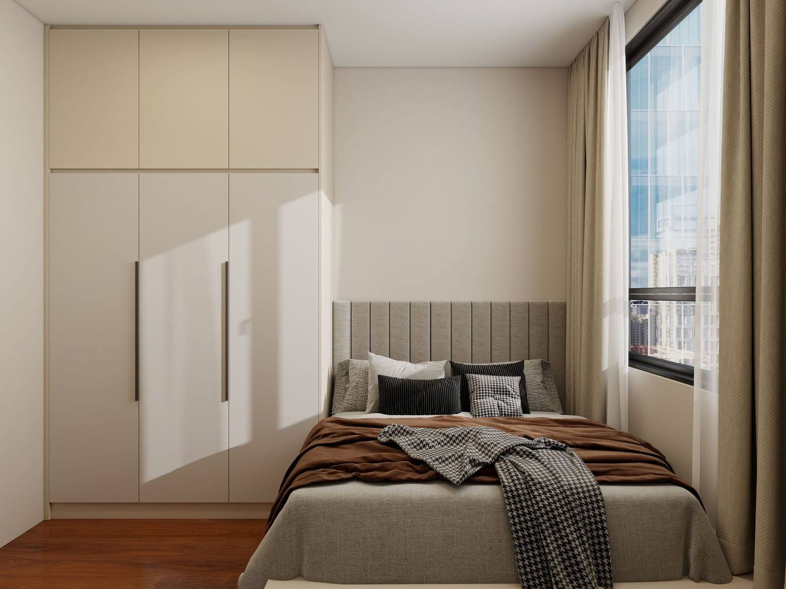 Arunya A-26-02 bedroom with wardrobe