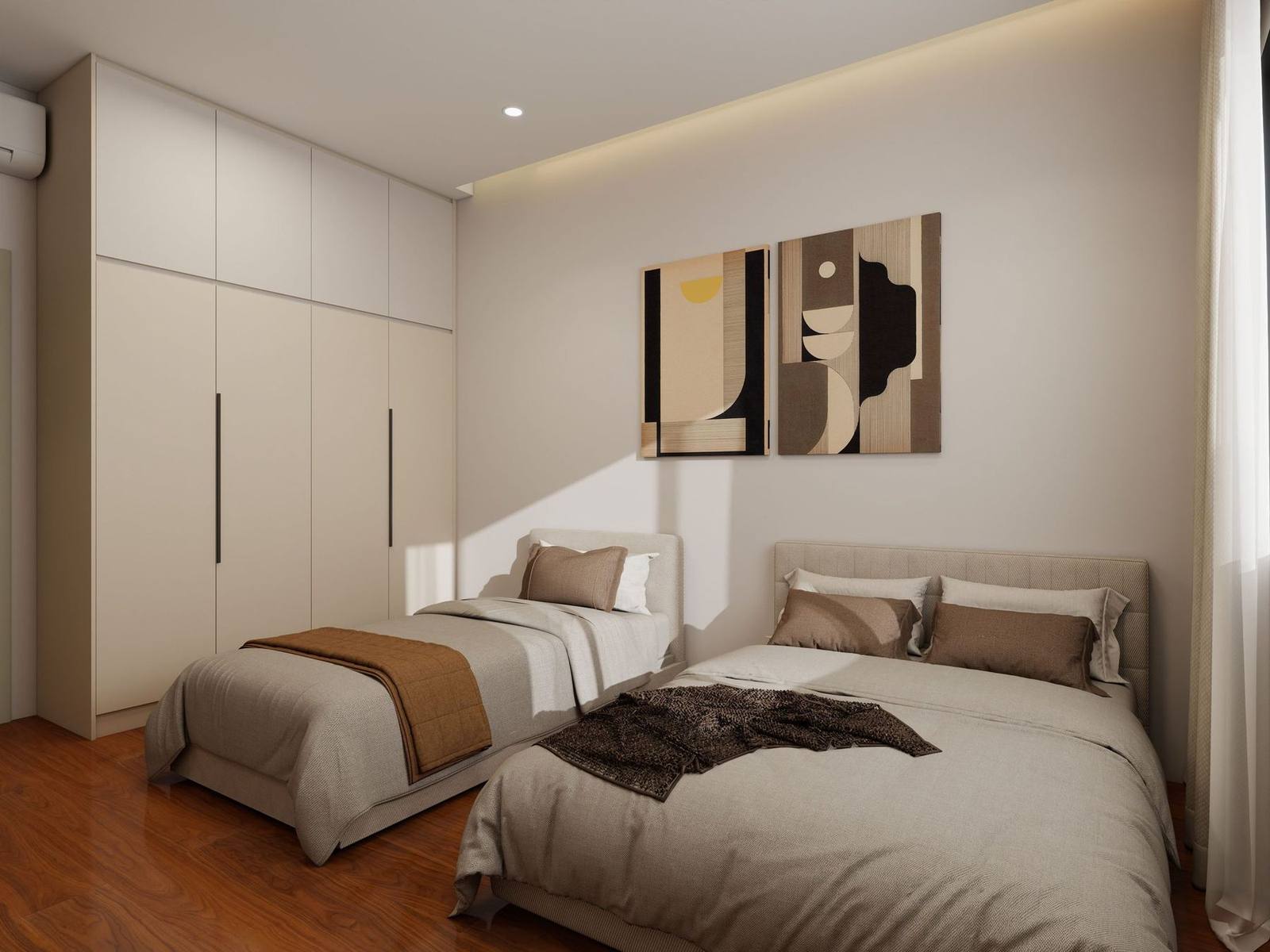 Arunya A-26-02 twin bedroom wardrobe