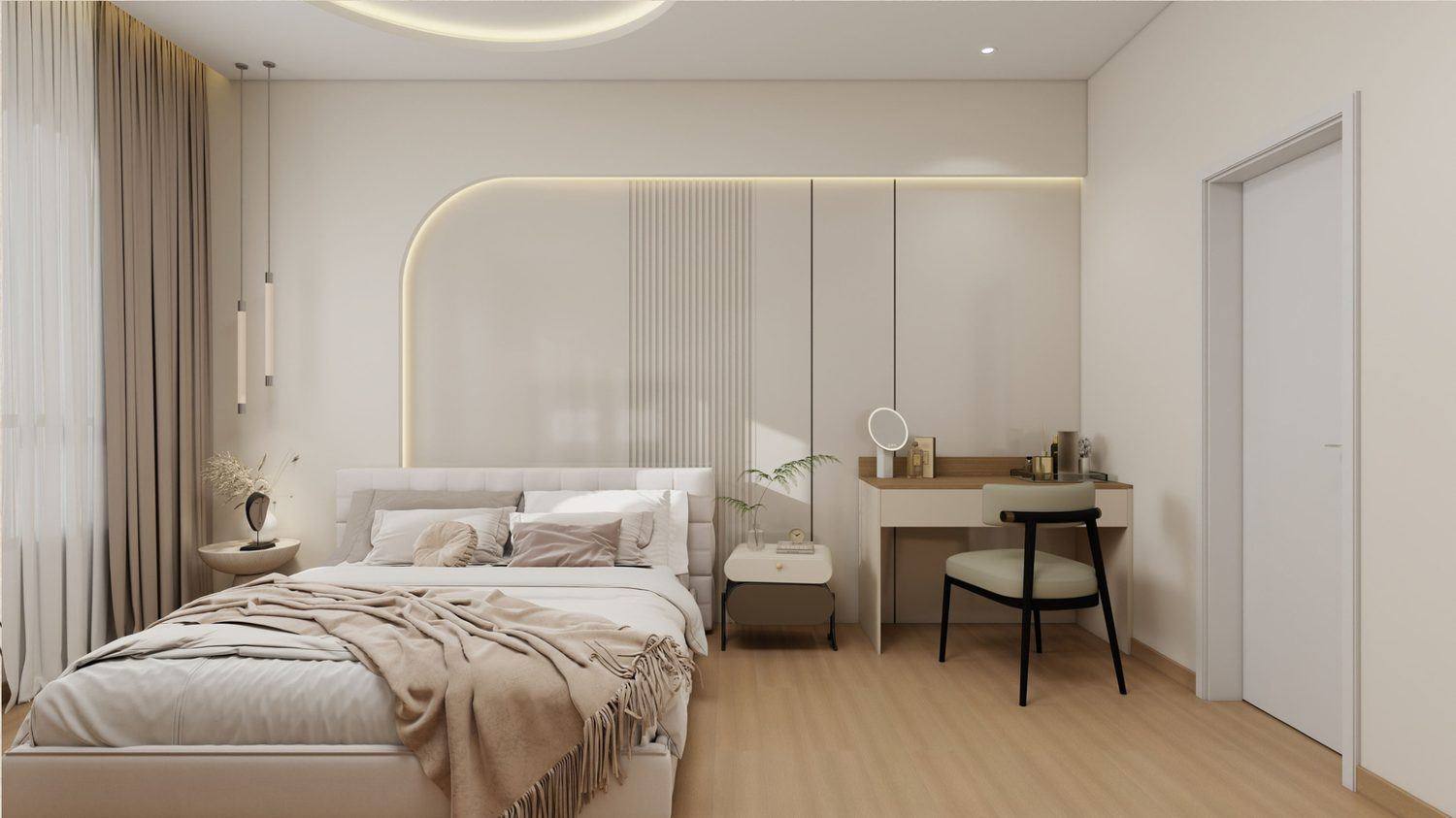 Sky Vogue master bedroom by TSPACE