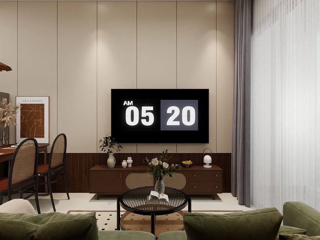Laurel TV feature wall