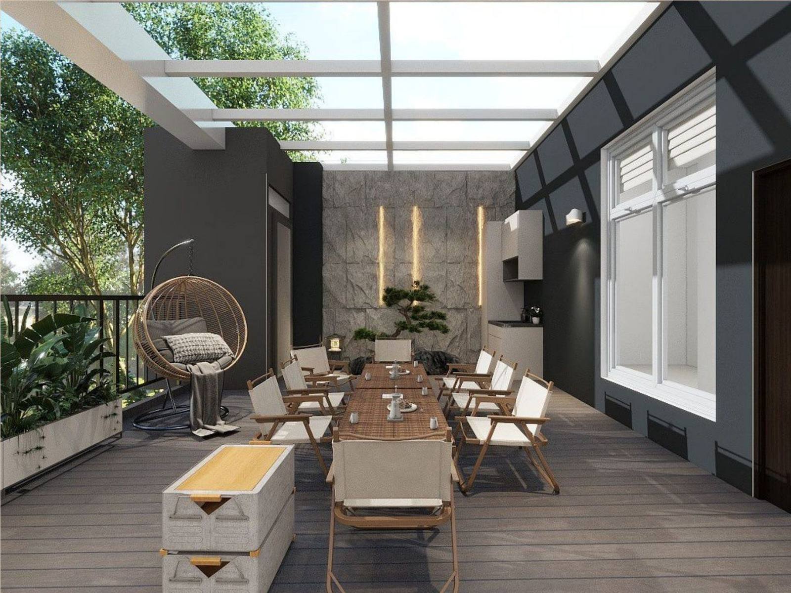 Puncak Indah alfresco dining terrace by TSPACE